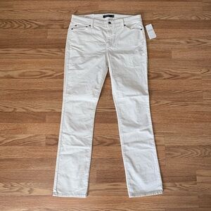Ralph Lauren Women's Cream Corduroy Straight Jeans Sz L 14 Brand New